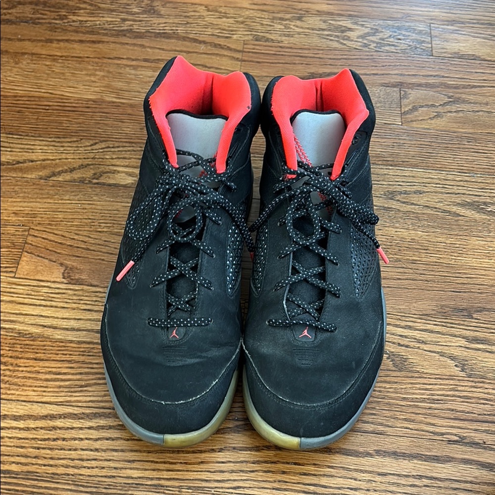 Black and Red High-Top Sneakers